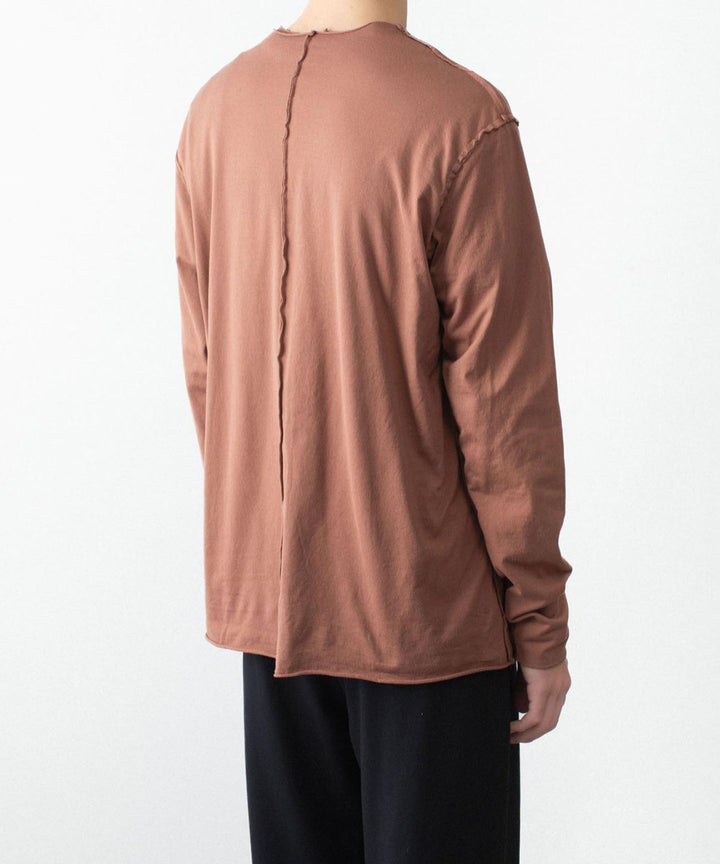 ATTACHMENT アタッチメントの80/2 PIMA CO JERSEY SLIM FIT LAYERED L/S TEE - D.GRAYの公式通販サイトsession福岡セレクトショップ