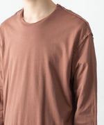画像をギャラリービューアに読み込む, ATTACHMENT アタッチメントの80/2 PIMA CO JERSEY SLIM FIT LAYERED L/S TEE - D.GRAYの公式通販サイトsession福岡セレクトショップ
