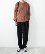 画像をギャラリービューアに読み込む, ATTACHMENT アタッチメントの80/2 PIMA CO JERSEY SLIM FIT LAYERED L/S TEE - D.GRAYの公式通販サイトsession福岡セレクトショップ

