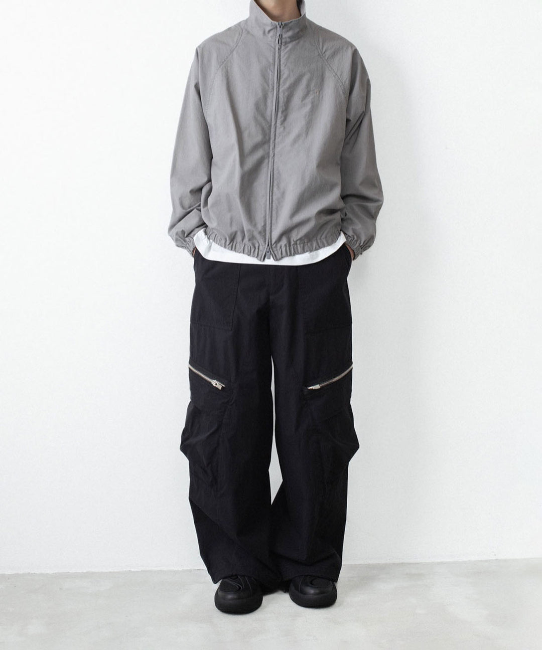 VEIN ヴェインのPIGMENT DYED NY WEATHER TRACK JKT - L.GRAYの公式通販サイトsession福岡セレクトショップ