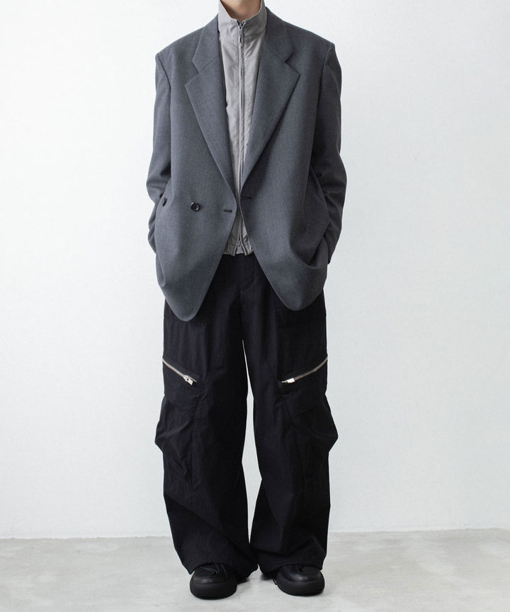 【 VEIN 】PIGMENT DYED NY WEATHER TRACK JKT - L.GRAY