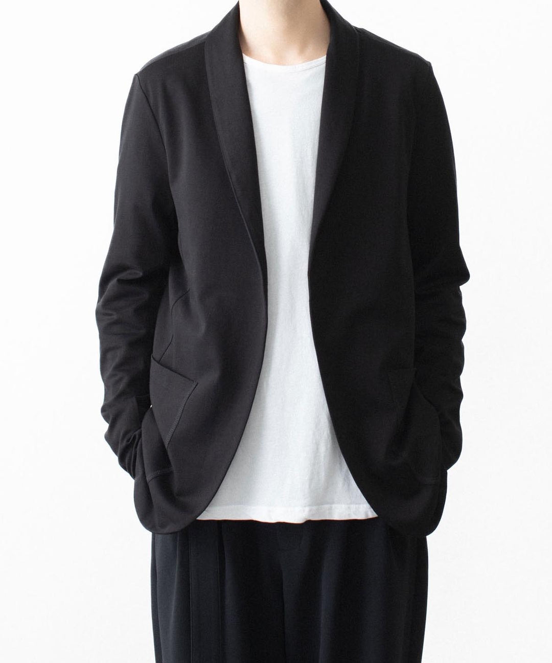 ATTACHMENT / EXCLUSIVE ITEMアタッチメントのCOTTON DOUBLE FACE STOLE CARDIGAN - BLACKの公式通販サイトsession福岡セレクトショップ