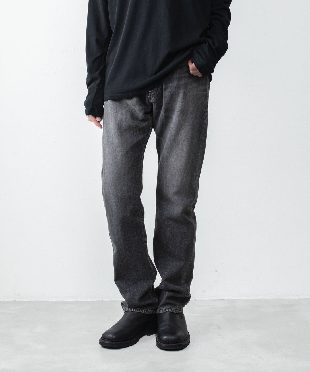 ATTACHMENT アタッチメントの13OZ DENIM STRAIGHT JEANS - BLACKの公式通販サイトsession福岡セレクトショップ