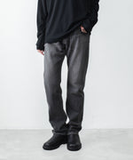 画像をギャラリービューアに読み込む, ATTACHMENT アタッチメントの13OZ DENIM STRAIGHT JEANS - BLACKの公式通販サイトsession福岡セレクトショップ
