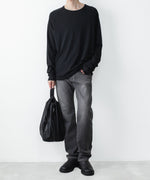画像をギャラリービューアに読み込む, ATTACHMENT アタッチメントの13OZ DENIM STRAIGHT JEANS - BLACKの公式通販サイトsession福岡セレクトショップ
