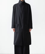 画像をギャラリービューアに読み込む, ato(アトウ)のRECYCLE POLYESTER STAND COLLAR COAT - BLACKの公式通販サイトsession福岡セレクトショップ
