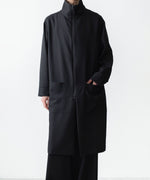 画像をギャラリービューアに読み込む, ato(アトウ)のRECYCLE POLYESTER STAND COLLAR COAT - BLACKの公式通販サイトsession福岡セレクトショップ
