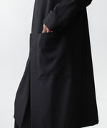 画像をギャラリービューアに読み込む, ato(アトウ)のRECYCLE POLYESTER STAND COLLAR COAT - BLACKの公式通販サイトsession福岡セレクトショップ
