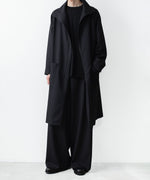 画像をギャラリービューアに読み込む, ato(アトウ)のRECYCLE POLYESTER STAND COLLAR COAT - BLACKの公式通販サイトsession福岡セレクトショップ
