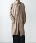 画像をギャラリービューアに読み込む, ato(アトウ)のRECYCLE POLYESTER STAND COLLAR COAT - BEIGEの公式通販サイトsession福岡セレクトショップ
