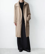 画像をギャラリービューアに読み込む, ato(アトウ)のRECYCLE POLYESTER STAND COLLAR COAT - BEIGEの公式通販サイトsession福岡セレクトショップ
