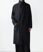 画像をギャラリービューアに読み込む, ato(アトウ)のRECYCLE POLYESTER STAND COLLAR COAT - BLACKの公式通販サイトsession福岡セレクトショップ
