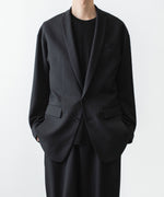 画像をギャラリービューアに読み込む, ato(アトウ)の2 BUTTON NEW RECYCLE POLYESTER JACKET - BLACKの公式通販サイトsession福岡セレクトショップ
