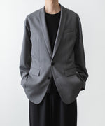 画像をギャラリービューアに読み込む, ato(アトウ)の2 BUTTON NEW RECYCLE POLYESTER JACKET - TOP GREYの公式通販サイトsession福岡セレクトショップ
