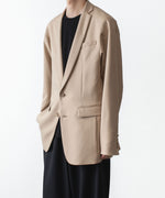画像をギャラリービューアに読み込む, ato(アトウ)の2 BUTTON NEW RECYCLE POLYESTER JACKET - BEIGEの公式通販サイトsession福岡セレクトショップ
