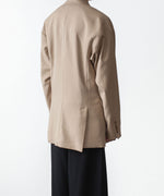 画像をギャラリービューアに読み込む, ato(アトウ)の2 BUTTON NEW RECYCLE POLYESTER JACKET - BEIGEの公式通販サイトsession福岡セレクトショップ
