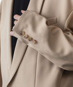 画像をギャラリービューアに読み込む, ato(アトウ)の2 BUTTON NEW RECYCLE POLYESTER JACKET - BEIGEの公式通販サイトsession福岡セレクトショップ
