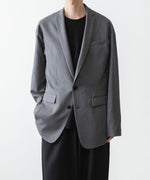 画像をギャラリービューアに読み込む, ato(アトウ)の2 BUTTON NEW RECYCLE POLYESTER JACKET - TOP GREYの公式通販サイトsession福岡セレクトショップ
