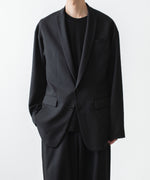 画像をギャラリービューアに読み込む, ato(アトウ)の2 BUTTON NEW RECYCLE POLYESTER JACKET - BLACKの公式通販サイトsession福岡セレクトショップ
