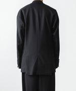 画像をギャラリービューアに読み込む, ato(アトウ)の2 BUTTON NEW RECYCLE POLYESTER JACKET - BLACKの公式通販サイトsession福岡セレクトショップ
