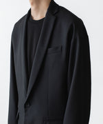 画像をギャラリービューアに読み込む, ato(アトウ)の2 BUTTON NEW RECYCLE POLYESTER JACKET - BLACKの公式通販サイトsession福岡セレクトショップ
