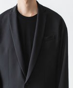 画像をギャラリービューアに読み込む, ato(アトウ)の2 BUTTON NEW RECYCLE POLYESTER JACKET - BLACKの公式通販サイトsession福岡セレクトショップ
