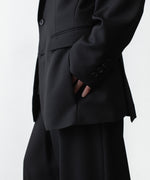画像をギャラリービューアに読み込む, ato(アトウ)の2 BUTTON NEW RECYCLE POLYESTER JACKET - BLACKの公式通販サイトsession福岡セレクトショップ
