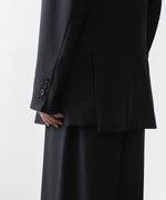 画像をギャラリービューアに読み込む, ato(アトウ)の2 BUTTON NEW RECYCLE POLYESTER JACKET - BLACKの公式通販サイトsession福岡セレクトショップ
