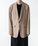画像をギャラリービューアに読み込む, ato(アトウ)の2 BUTTON NEW RECYCLE POLYESTER JACKET - BEIGEの公式通販サイトsession福岡セレクトショップ
