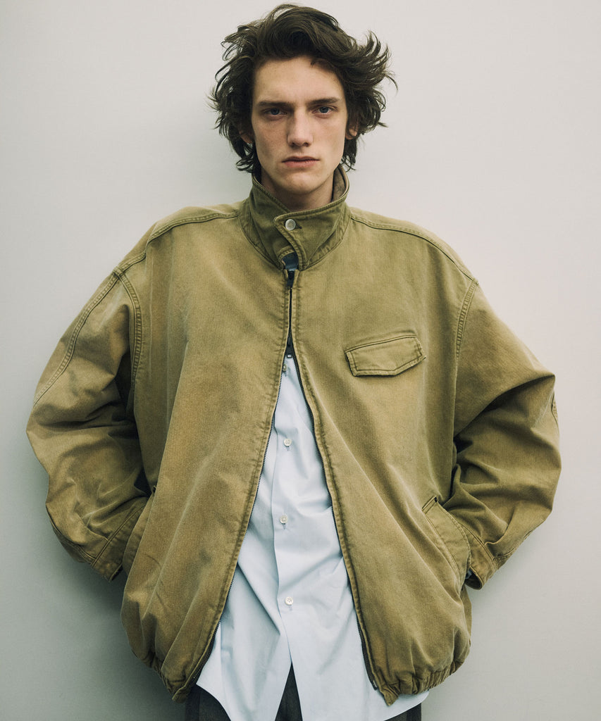 ssstein / シュタイン】SULFUR DYED OXFORD VINTAGE JACKET - KHAKI