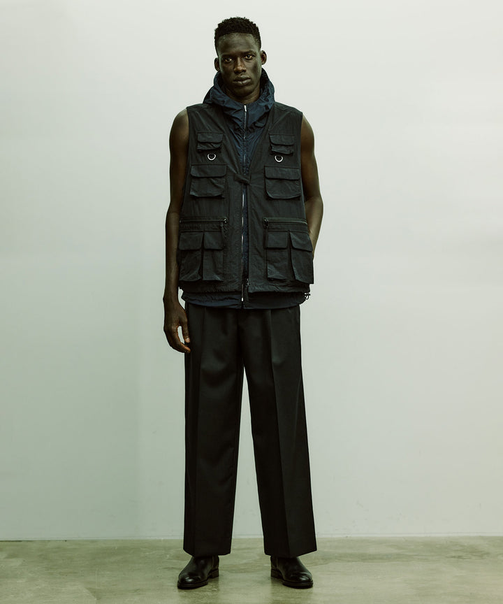 【stein】ssstein シュタインのNYLON TAFTA HOODED VESTのDARK NAVY　 公式通販サイトsession福岡セレクトショップ