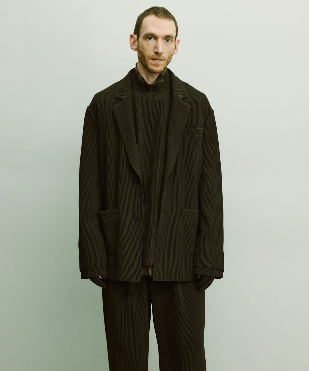 【stein】ssstein シュタインのOVERSIZED GRADATION PLEATS JACKETのMILITARY KHAKI　 公式通販サイトsession福岡セレクトショップ