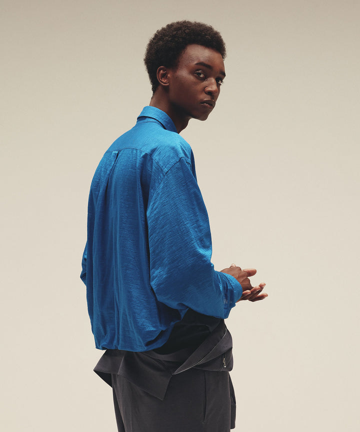 KANEMASA PHIL.-カネマサフィル28G ATMOSPHERE RAMIE L/S SHIRTの BLUE 公式通販サイトsession福岡セレクトショップ