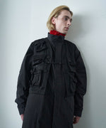 画像をギャラリービューアに読み込む, 【ANTHEM A】MILITARY MULTI WAY OVER COAT - BLACK
