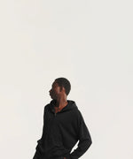 画像をギャラリービューアに読み込む, WWW WRAPINKNOT wool wearのZIP HOODIEのBLACK 公式通販サイトsession福岡セレクトショップ
