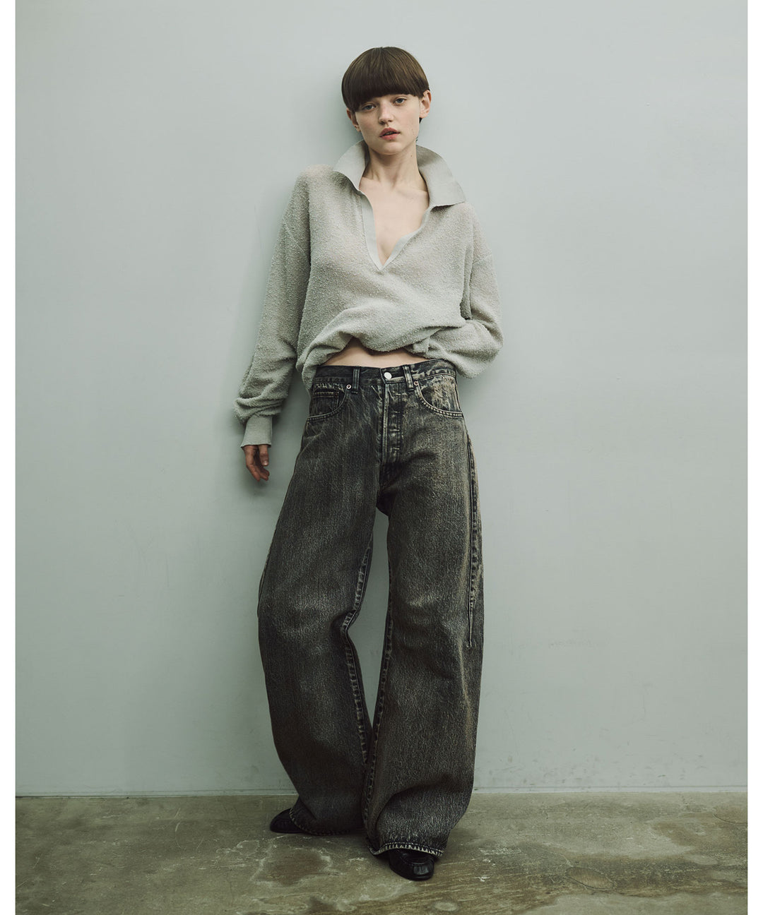 ssstein(シュタイン)のDEFORMED FLARE VINTAGE DENIM JEANS - BLACKの公式通販サイトsession福岡セレクトショップ