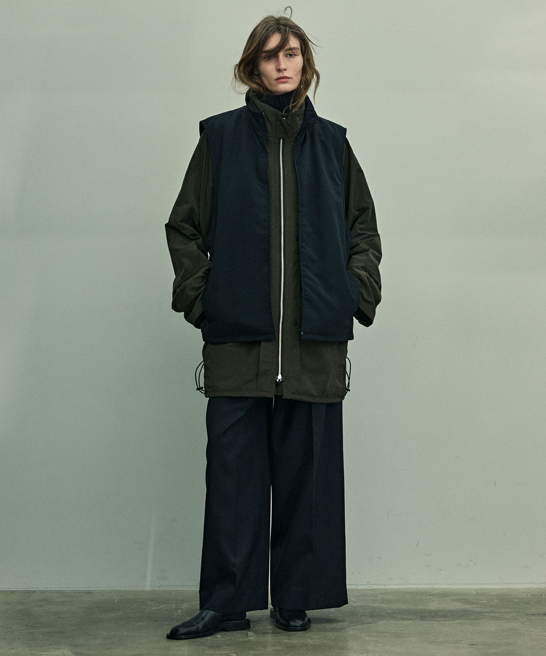 stein(シュタイン)の23AWコレクションREVERSIBLE MILITARY JACKETのMILITARY KHAKI