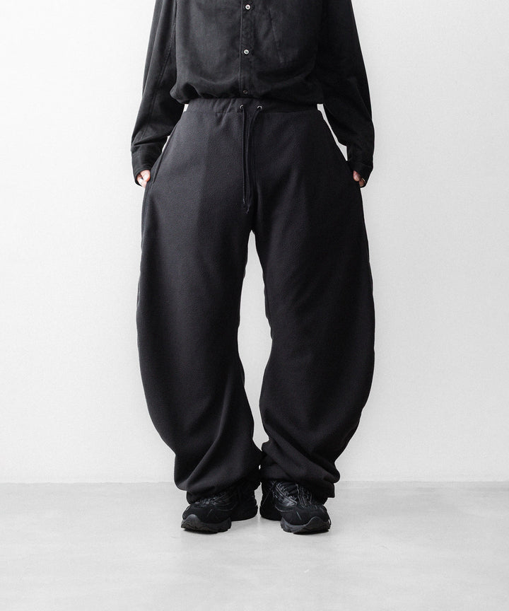 OPPOSE DUALITY-オポーズデュアリティのTWIST FLEECE TRSのBLACK公式通販サイトsession福岡セレクトショップ