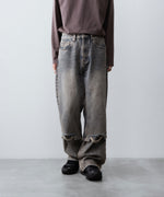 画像をギャラリービューアに読み込む, CODA コーダ GREY ACID WASH LAYERED HYBRID JEANSのGREY ACID WASH 公式通販サイトsession福岡セレクトショップ

