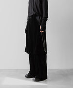 画像をギャラリービューアに読み込む, 【SUBLATIONS】VELVET TRANSFORM EASY TRACK PANTS - BLACK
