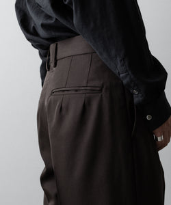 ssstein / シュタイン】FLARE TROUSERS - GREY KHAKI | 公式通販サイト