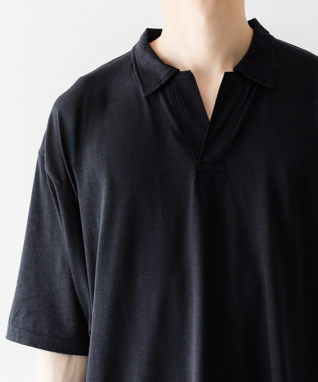INTÉRIM - インテリムのSILK COTTON JERSEY DEADSTOCK FABRIC HYPER BIG SKIPPER SHIRTのVULCAN公式通販サイトsession福岡セレクトショップ