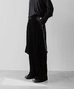 画像をギャラリービューアに読み込む, 【SUBLATIONS】VELVET TRANSFORM EASY TRACK PANTS - BLACK
