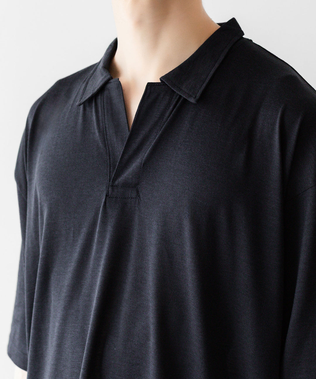 INTÉRIM - インテリムのSILK COTTON JERSEY DEADSTOCK FABRIC HYPER BIG SKIPPER SHIRTのVULCAN公式通販サイトsession福岡セレクトショップ