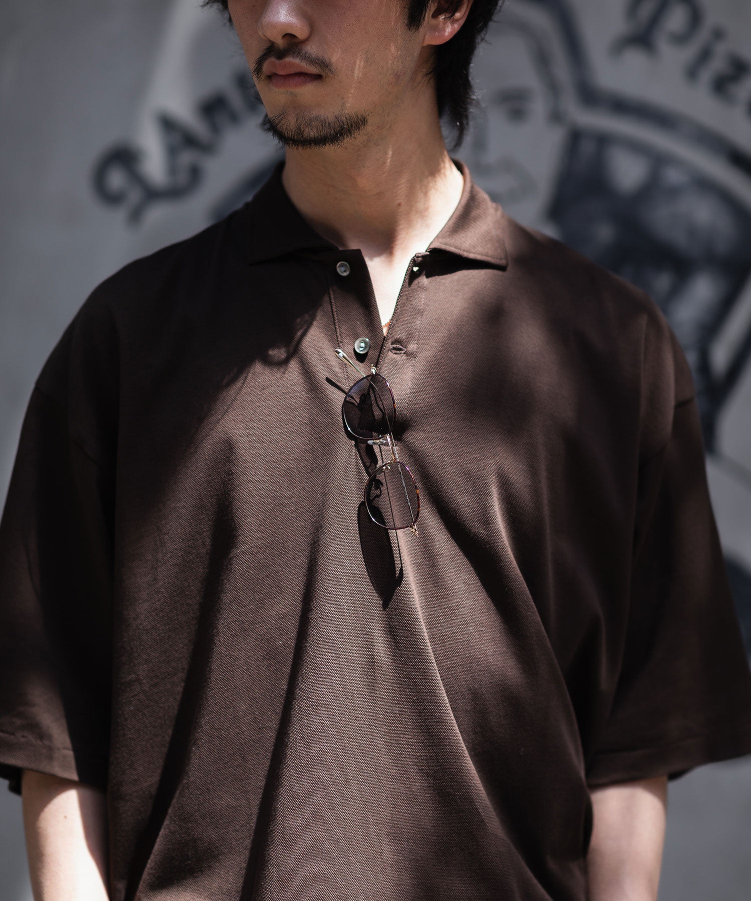 INTÉRIM/インテリム】 HIGH GAUGE SEA ISLAND PIQUE HYPER BIG POLO