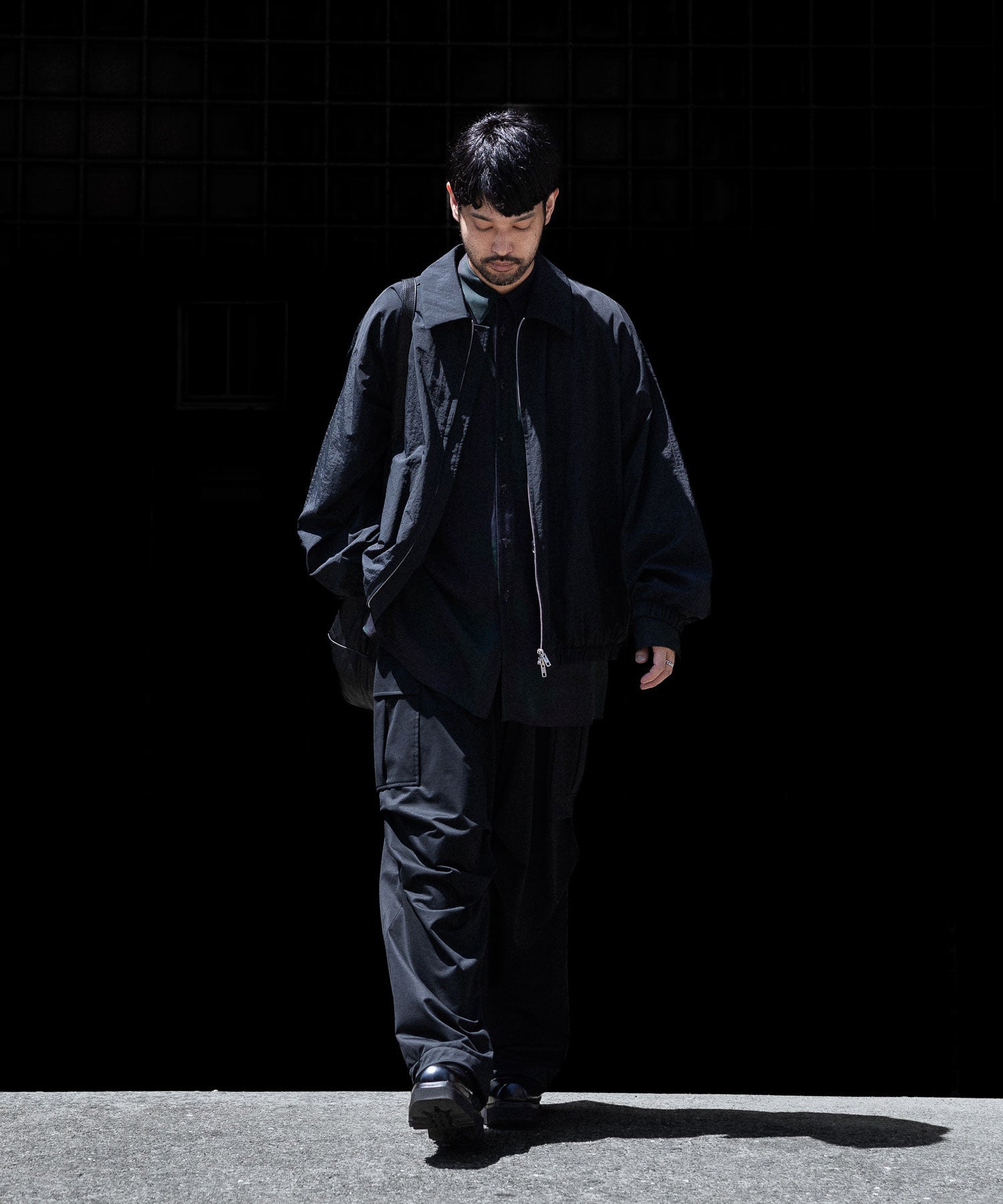 ANTHEM A-アンセムエーのLAYER PATTERN PRINTED SHIRTのFOG NAVY 公式通販サイトsession福岡セレクトショップ