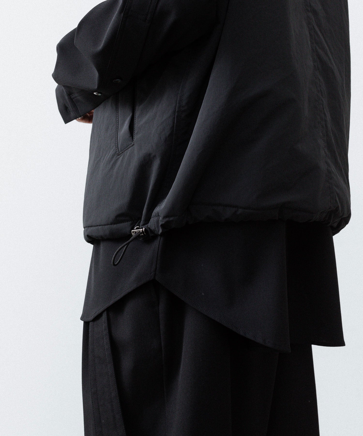 UJOH ウジョーのW ZIP VESTのBLACK 公式通販サイトsession福岡セレクトショップ