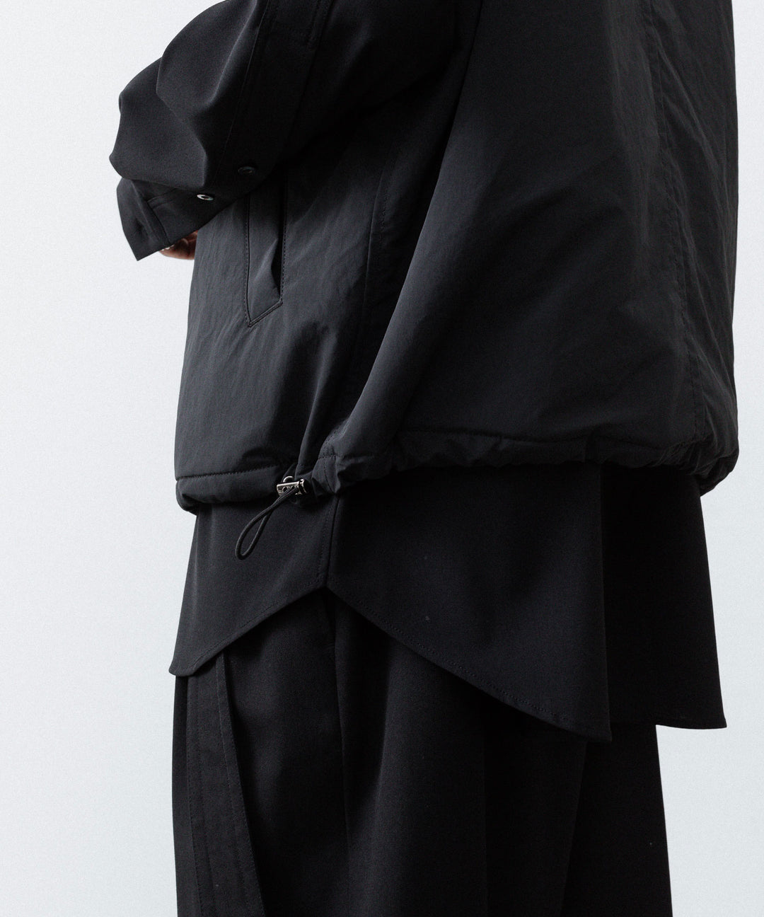 UJOH ウジョーのW ZIP VESTのBLACK 公式通販サイトsession福岡セレクトショップ