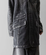 画像をギャラリービューアに読み込む, SUBLATIONS サブレーションズのMOLESKINE PRISONER COVERALL JACKET - BLACKの公式通販サイトsession福岡セレクトショップ
