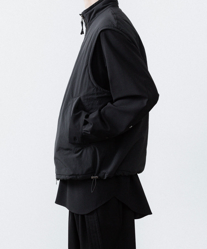 UJOH ウジョーのW ZIP VESTのBLACK 公式通販サイトsession福岡セレクトショップ